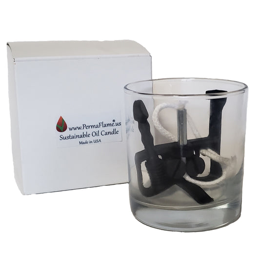 PermaFlame sustainable multi-fuel oil candle
